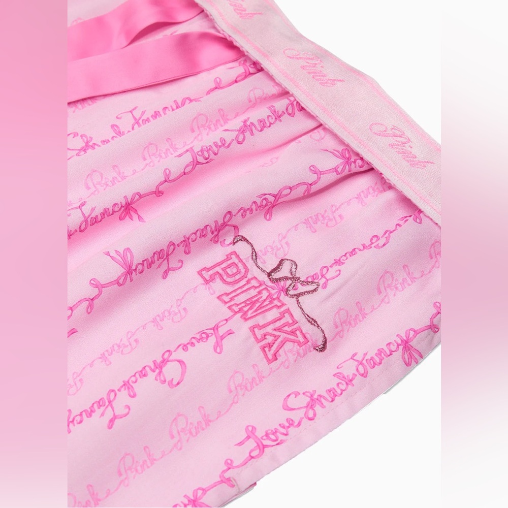 Large set LoveShackFancy x PINK silky pajama pants PJ - Picture 7 of 7